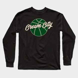 Cream City Milwaukee Basketball Fan Bucks Wisconsin Long Sleeve T-Shirt